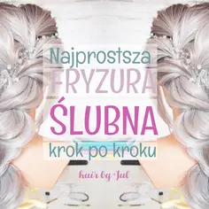 Najprostsza fryzura ślubna krok po kroku. Długie, srebrne włosy splecione w warkocz, ozdobione delikatną biżuterią.