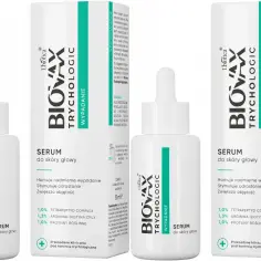 Serum na porost włosów BioVax Trychologic. Zatrzymuje nadmierne wypadanie, stymuluje odrastanie i zwiększa objętość włosów.